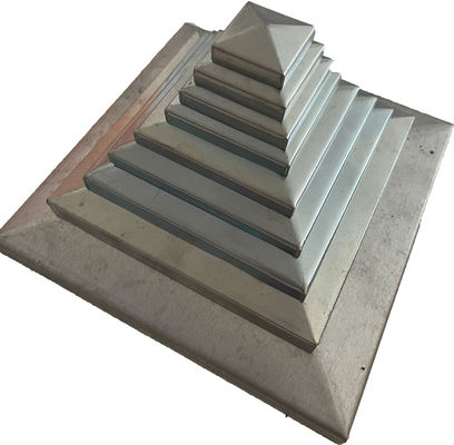 40x40 3 5/8 X 3 5/8 2 X 2 Pagar Pos Caps Galvanis Baja Putih Pyramid Coverall