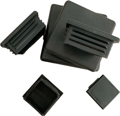 40x75mm 3 &quot;Baja Galvanis Square Post Cap Flat Rhs Plastic Push In Insert Tube