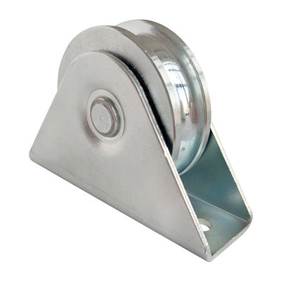U Groove 4 Inch 100mm Sliding Gate Wheels Dengan Bantalan Baja Galvanis Ganda