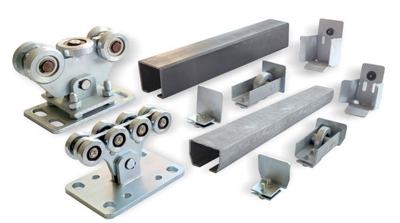 Roda Gerbang Kantilever Kecil Otomatis Kantilever Sliding Gate Hardware Kit 5 Kereta