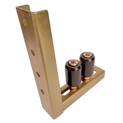 8mm Sampai 55mm Sliding Gate Roller Bracket 2 Rollers Kuning Hitam Top Guide Holder