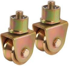 Folding Sliding Gate Wheels Heavy Duty Rolling Gate Wheels Track Bearing Emas Perak Hitam