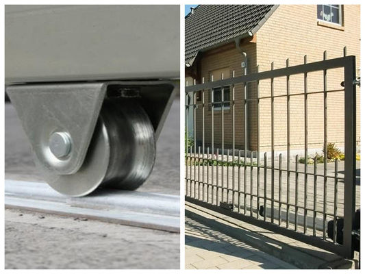 Folding Sliding Gate Wheels Heavy Duty Rolling Gate Wheels Track Bearing Emas Perak Hitam