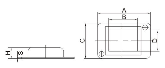 6 &quot;3&quot; Galvanized Post Caps 6x6 4x4 2x4 1.5mm Tebal Steel Mounting Post Plate