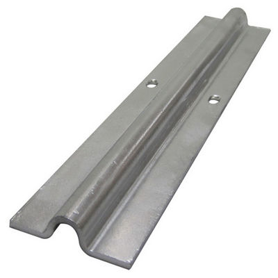 R8 R10 Alur Baja Galvanis Sliding Gate Track Hardware Rail Round Bar Gate Track Tebal 3.5mm