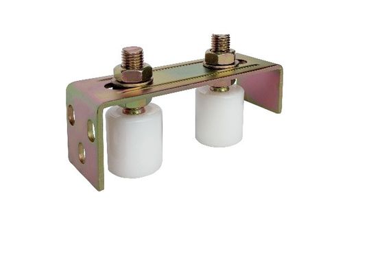 2 Rollers Nylon Guide Roller Bracket Untuk Sliding Gate