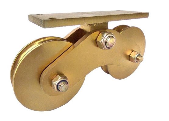 4.72 inci 120mm U Groove Sliding Gate Wheels Heavy Duty Double Bottom Mount