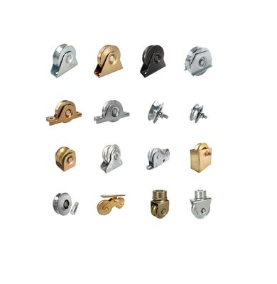 4.72 inci 120mm U Groove Sliding Gate Wheels Heavy Duty Double Bottom Mount