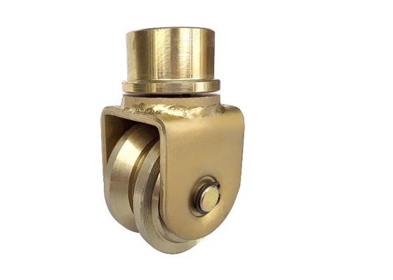 76.2mm 3 &quot;Slide Gate Wheel U Groove 360 ​​Derajat Berputar Universal Dengan Bantalan
