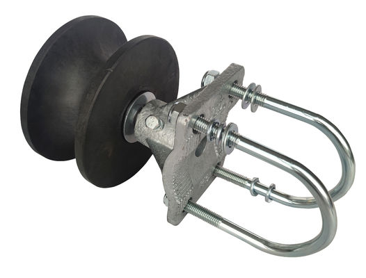 Black Nylon Cantilever Gate Wheels 2 &quot;3/8&quot; 4&quot; Chain Link Cantilever Gate Rollers Perangkat Keras Kit