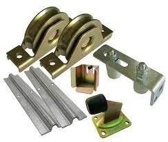 Trapesium braket pintu katrol bantalan bergulir pintu besi katrol dan aksesoris
