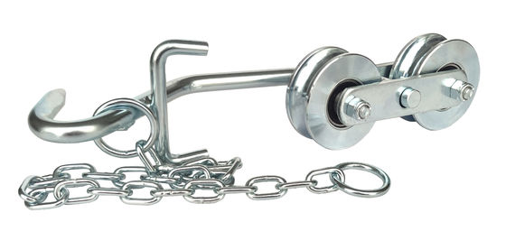Ball Ball Bearing Banana Cableway Roller Dengan Perangkat Keras Tugas Berat Rantai