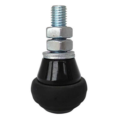 M10 M12 Nylon Automatic Sliding Gate Roller Guides Dengan Lingkaran Karet 60.5mm