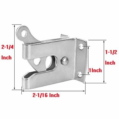 Buka Kunci Ss Stainless Steel Pintu Geser Baut Gerbang Latch L Bentuk Dapat Disesuaikan