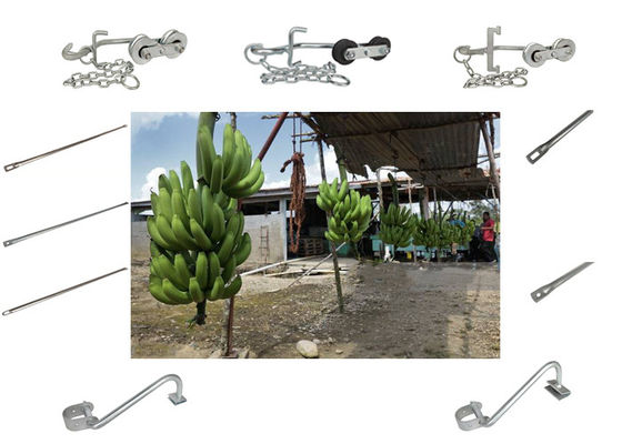 250KG Industrial Farm Banana Cableway Roller Untuk Perangkat Keras Transportasi Mudah