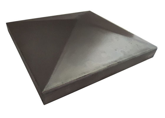 Besi 1&quot; 1 2&quot; 3&quot; Tutup Pagar Persegi 100 X 100mm 115mm 120mm Tanpa Lubang
