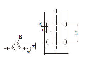 U V alur gantung pintu track roller pintu lemari ganda gantung track rel hardware