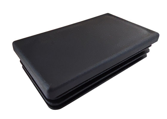 Tutup Pagar Persegi Panjang 75mm X 75mm 200x200 4x4 Nilon Plastik Hitam