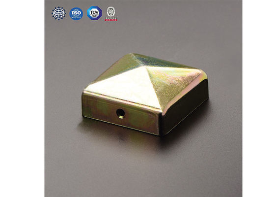 1.5 Inch 2 1/2 Inch 1 1/2&quot; Square Metal Post Caps 5 X 5 3 X 3 4 X 4 Dengan Leher