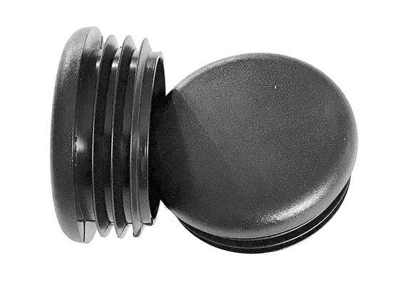 75mm 90mm 6 Inch 8 Inch Round Pagar Post Caps Plastik Hitam