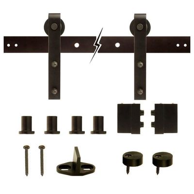 108 Inch 6.6FT 2 Meters Barn Gate Hardware Pintu Gudang Geser Antik Hardware Kuningan Perunggu