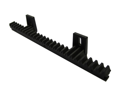 Rak Batang Baja Dan Pembuka Gerbang Geser Pinion 34cm 2 Lugs Black Nylon M4 Built In