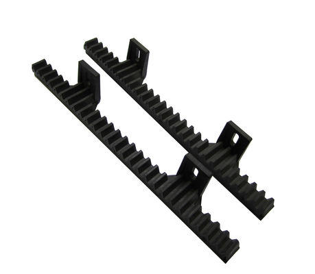 Rak Batang Baja Dan Pembuka Gerbang Geser Pinion 34cm 2 Lugs Black Nylon M4 Built In