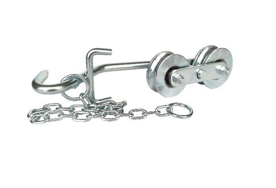 64mm Putih Zinc Banana Hanger Rollers Pulley Banana Farm Hanging System Accessories