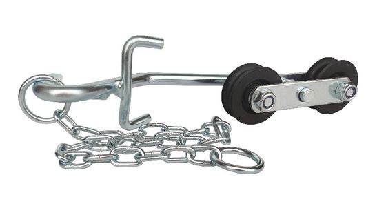64mm Galvanized Nylon Banana Cableway Rollers Tools Pertanian