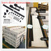 Pintu kayu Black metal inner powder steel steel coating dari bahan pintu silda