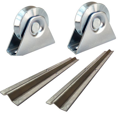 Q235 Steel Galvanized Sliding Gate V Track Kit Pembuka