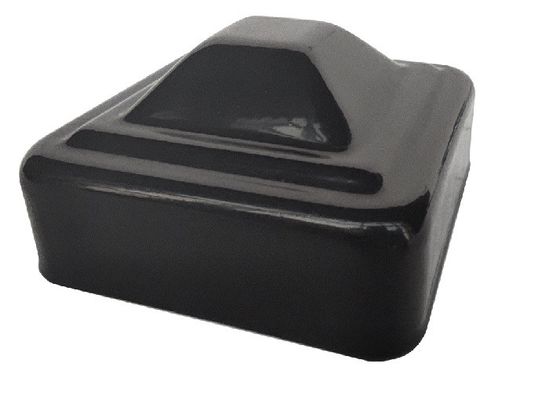 2 ''3&quot; 4&quot; Square Fence Post Caps 115mm 135mm 150mm Dilapisi Bubuk Hitam Anti-Uv