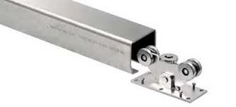 Cantilever Slide Gate Roller Wheel Hardware Baja Logam Besi 8 Roda 10 Roda