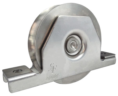 Aksesoris Sliding Gate 3 '' Steel Wheel V Groove Gate Dengan 6202 Bearing
