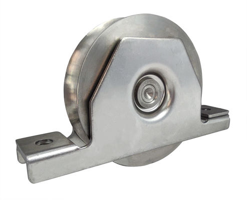 Aksesoris Sliding Gate 3 '' Steel Wheel V Groove Gate Dengan 6202 Bearing