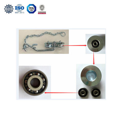 Besi 235 Banana Farm Trolley Roller Permukaan Berlapis Seng