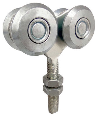 Roller Pintu Gantung 40mm Dengan Bola Baja Galvanis Putih