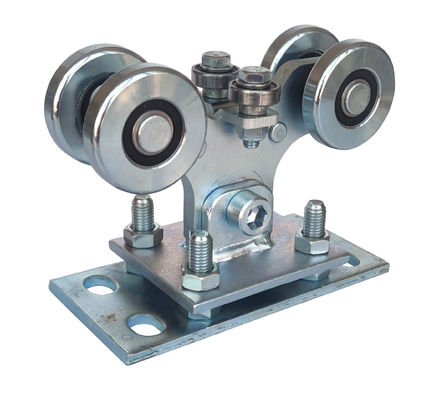 6203 Bearing Sliver Zinc Adjustable Sliding Gate Roller Dengan 8 Rol