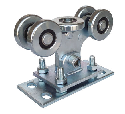6203 Bearing Sliver Zinc Adjustable Sliding Gate Roller Dengan 8 Rol