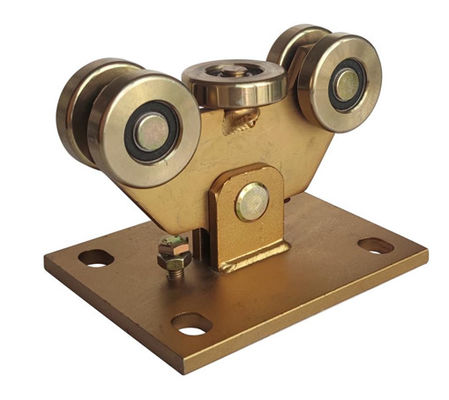 60mm Dia 5 Wheel Cantilever Gate Carriage Warna Kuning