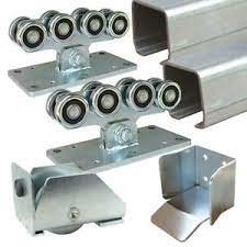 Zinc Adjustable Sliding Gate Roller Dengan 8 Rollers Flexible Bearing