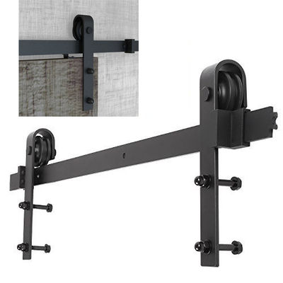 Interior Matte Black Sliding Barn Door Hardware 2 Meter