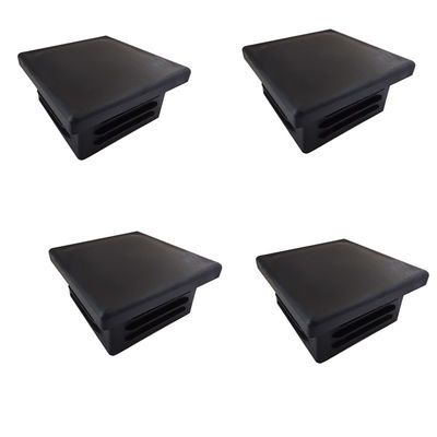 Square Tube Aluminium Fence Post Caps 4 &quot;2&quot; Atas Plastik Hitam