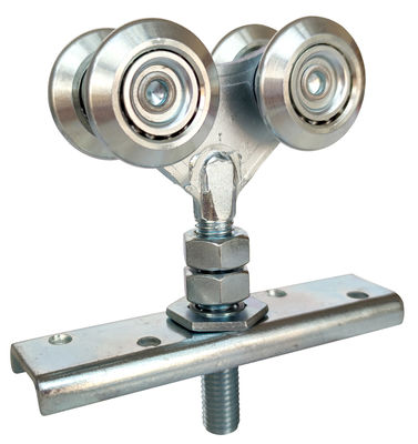 Seng Putih 4 Roda Sliding Hanging Door Rollers Steel Q235