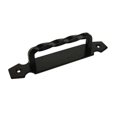 5′′ Pegangan Pintu Gerbang Putar Hitam Panjang 195mm