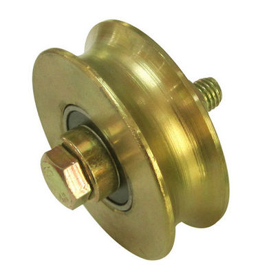 Q235 logam V Groove Sliding Gate Wheel Dengan Baut