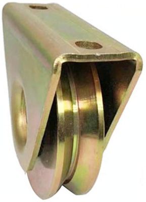 V Groove 3in Heavy Duty Sliding Gate Wheels Dengan Plat Kastor