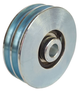 Steel Sliding Door Roller Alur Ganda Dengan Bantalan Tunggal 6204