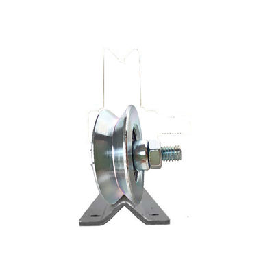 Q235 logam V Groove Sliding Gate Wheel Dengan Baut