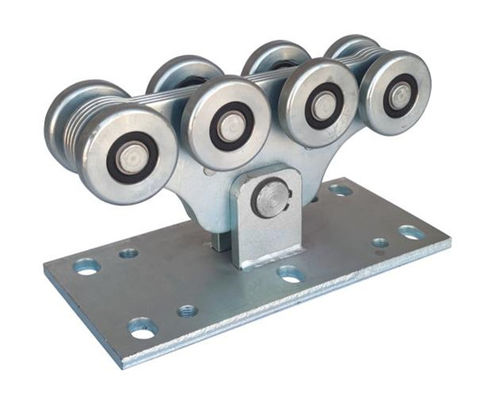 Ukuran Sedang Q235 Steel Cantilever Gate Wheel Warna Putih